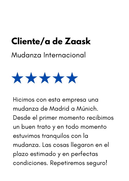 Reseña de mudanza internacional de mudanzas mk